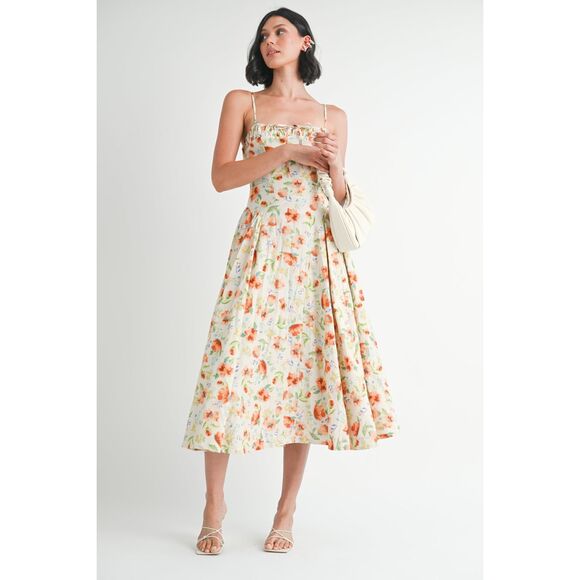 Jacquie The Label Chiara Corset Detail Sundress Summer Brunch size S NWT - Picture 1 of 9